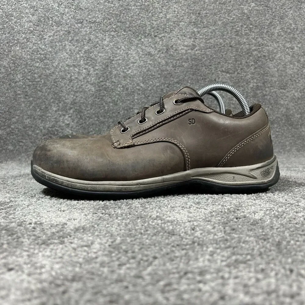Red Wing ComfortPro 2309 Women’s Sz 10 D Brown Leather Oxford ST Work Shoes Used